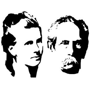 Grafische Abbildung von Bertha und Carl Benz